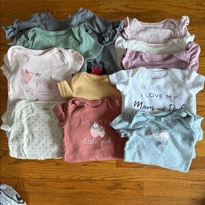 Baby Girl Various Brands Bodysuits and Shirt